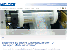 Tablet Screenshot of melzermaschinenbau.de